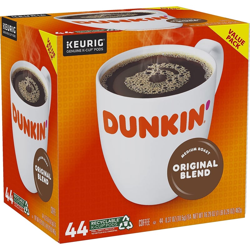 Dunkin Donuts Dunkin' Donuts 2091512 Original Blend Coffee K-Cup Pods Medium Roast 44/Box (006933) - Image 2